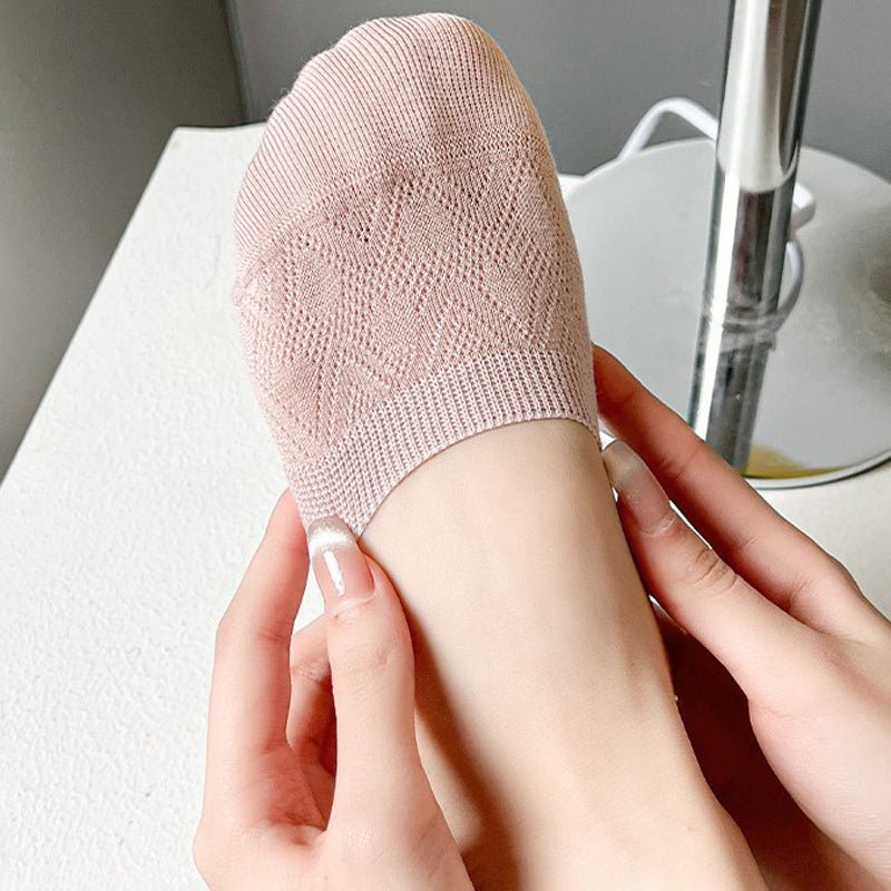 Einfarbige atmungsaktive Socken