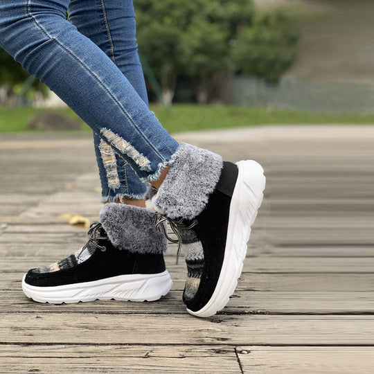 Warme Plüsch-Snowboots