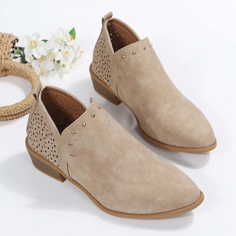 Vintage Stiefeletten mit spitzer Spitze