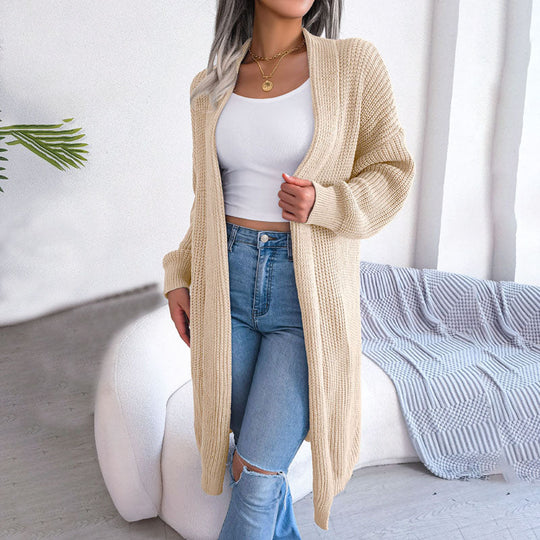 Lässiger Einfarbiger Cardigan