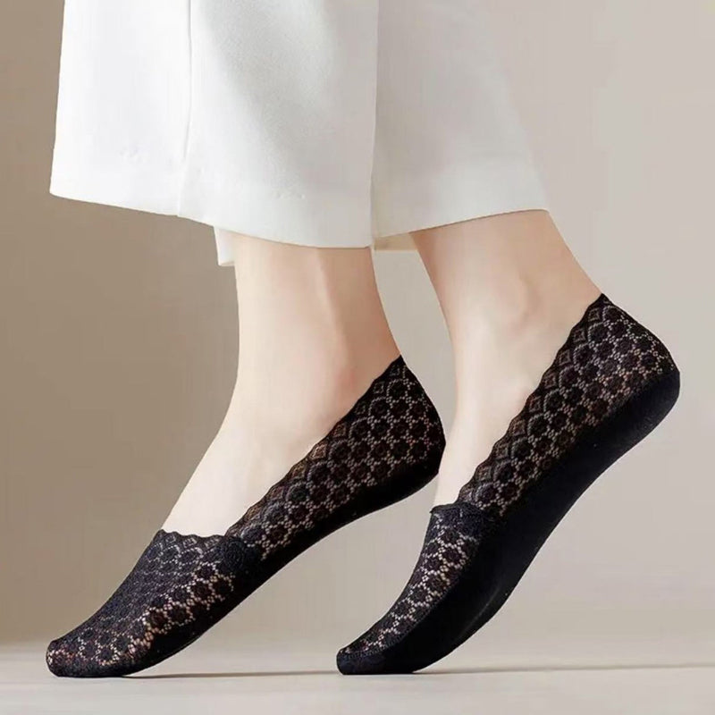 Atmungsaktive Blumenstrümpfe