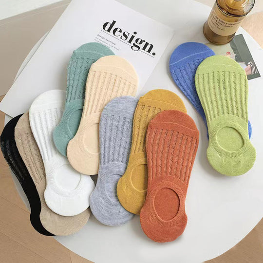 Unifarbene Freizeitsocken