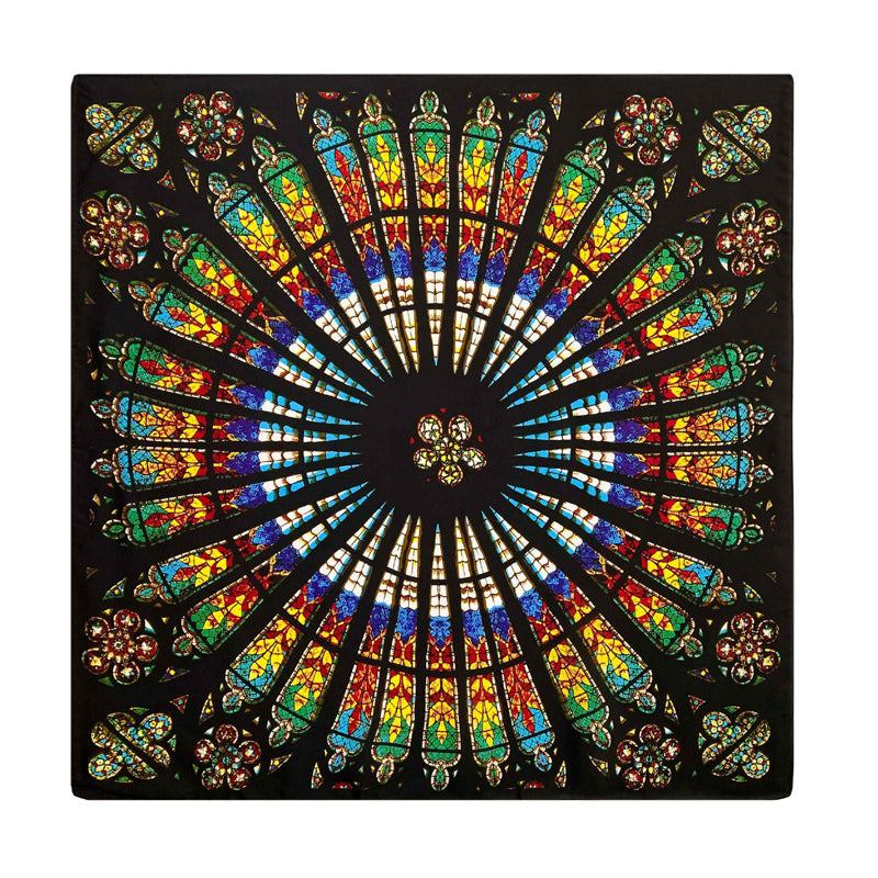 Vintage-Schultertuch mit abstraktem Druck