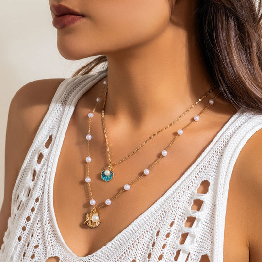 Boho Vintage Anhänger Halskette