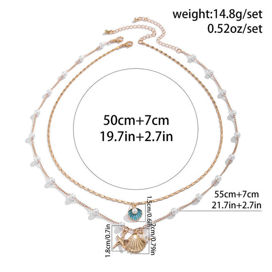 Boho Vintage Anhänger Halskette