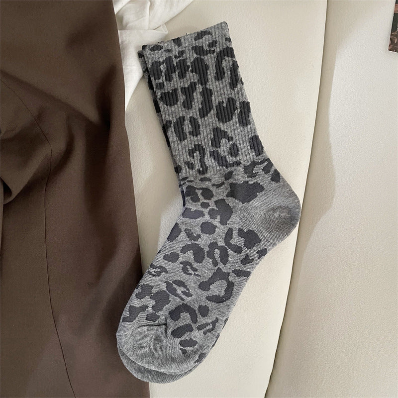 Vintage Leopardprint Socken