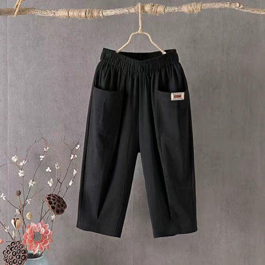 【Coton Et Lin】Bequeme Freizeithose