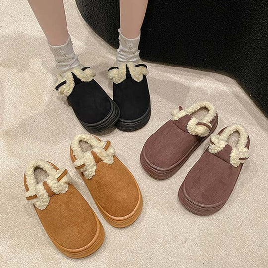 Warme Plateau-Schuhe