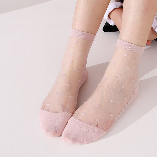 Atmungsaktive Punktestrümpfe