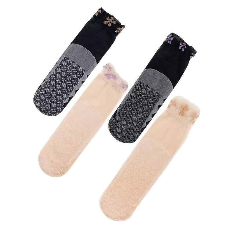 Atmungsaktive Blumige Socken