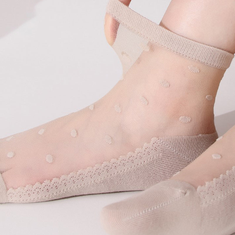 Atmungsaktive Punktestrümpfe