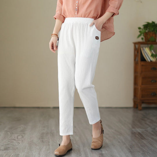 【Coton Et Lin】Bequeme Freizeit-Trainingshose