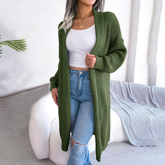 Lässiger Einfarbiger Cardigan