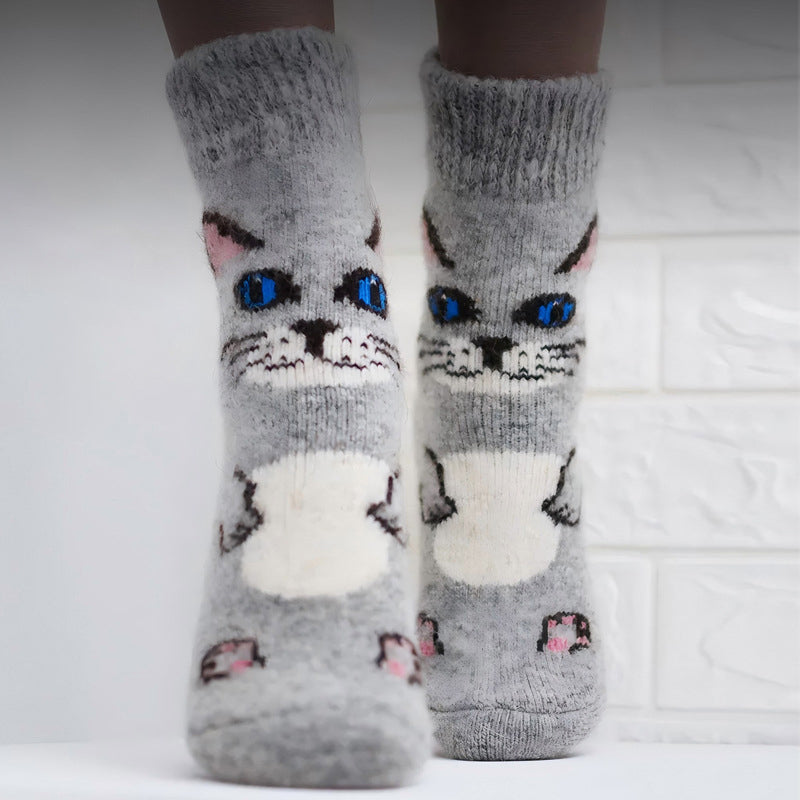 Warme Socken mit Cartoon-Design