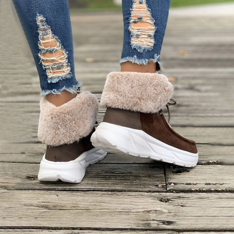 Warme Plüsch-Snowboots