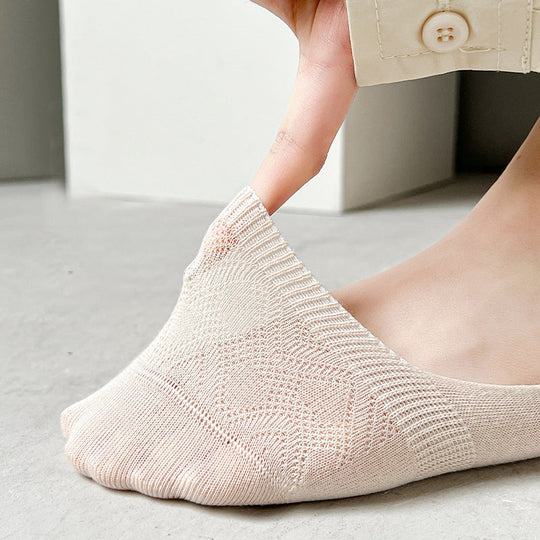 Einfarbige atmungsaktive Socken