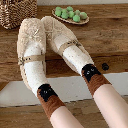 Kreative Katzenmuster-Socken