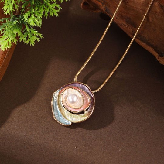 Bohemischer Anhänger Halskette