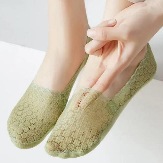 Atmungsaktive Blumenstrümpfe