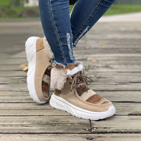 Warme Plüsch-Snowboots