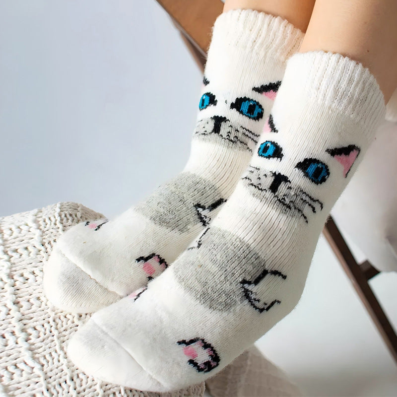 Warme Socken mit Cartoon-Design
