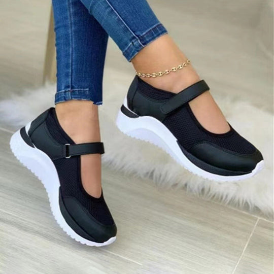 Bequeme Platten-Gummischuhen aus Mesh