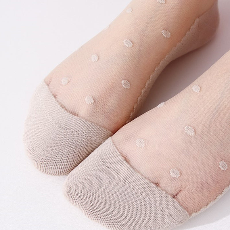 Atmungsaktive Punktestrümpfe