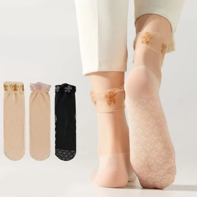 Atmungsaktive Blumige Socken