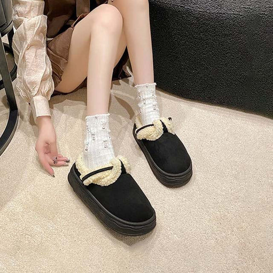 Warme Plateau-Schuhe