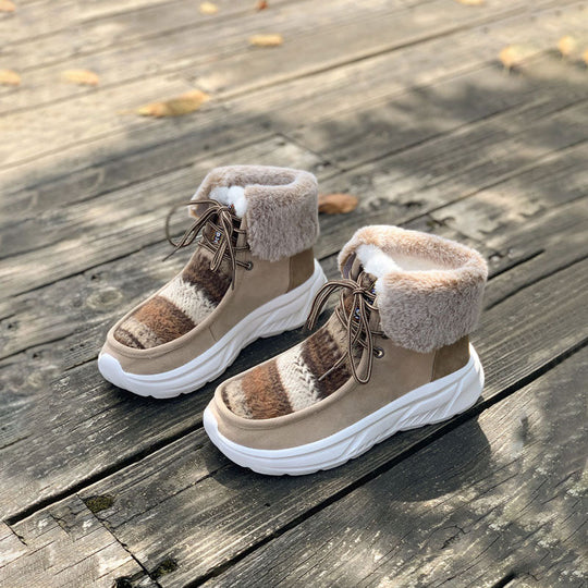 Warme Plüsch-Snowboots