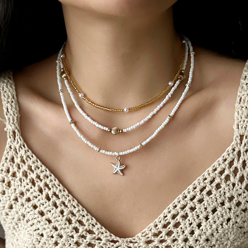 Vintage Bohemien Perlé-Halskette