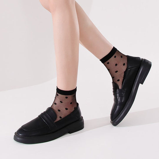 Atmungsaktive Punktestrümpfe