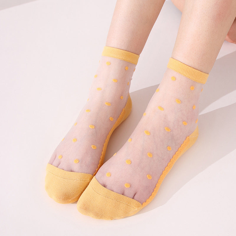 Atmungsaktive Punktestrümpfe