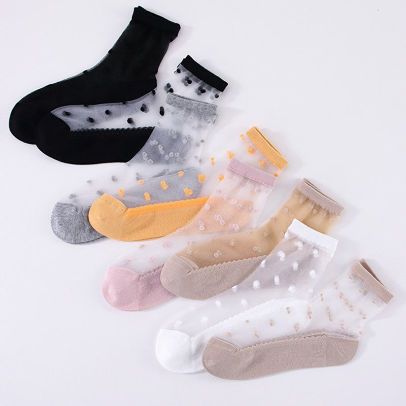 Atmungsaktive Punktestrümpfe