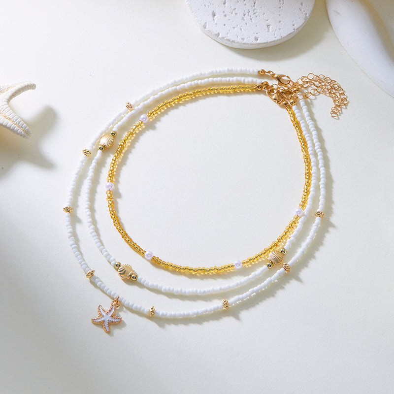 Vintage Bohemien Perlé-Halskette