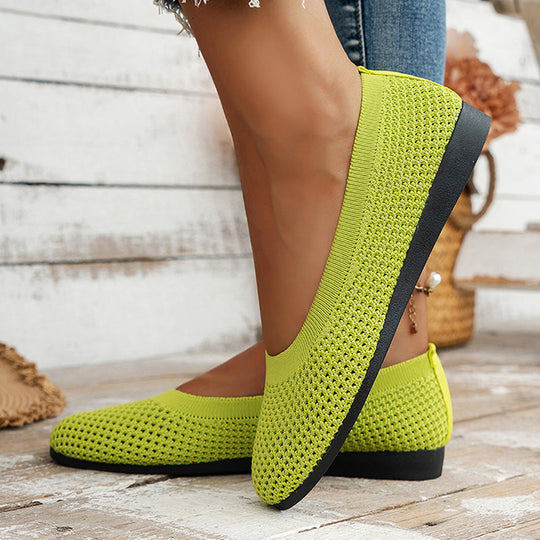 Bequeme luftdurchlässige Plateauschuhe