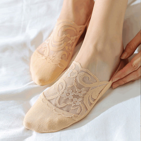 Atmungsaktive Blumenstrümpfe