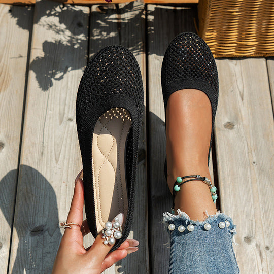 Bequeme luftdurchlässige Plateauschuhe