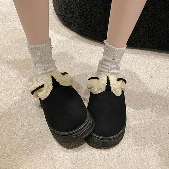 Warme Plateau-Schuhe
