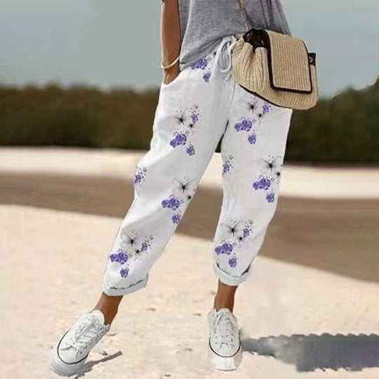 【Coton Et Lin】Bequeme Atmungsaktive Hose