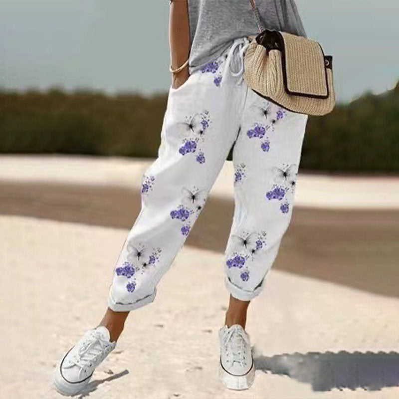 【Coton Et Lin】Bequame luftdurchlässige Hose