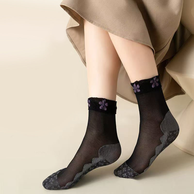 Atmungsaktive Blumige Socken