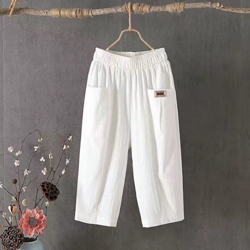 【Coton Et Lin】Bequeme Freizeithose