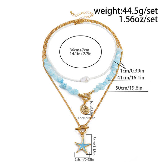 Bohemischer Vintage-Anhänger-Halskette