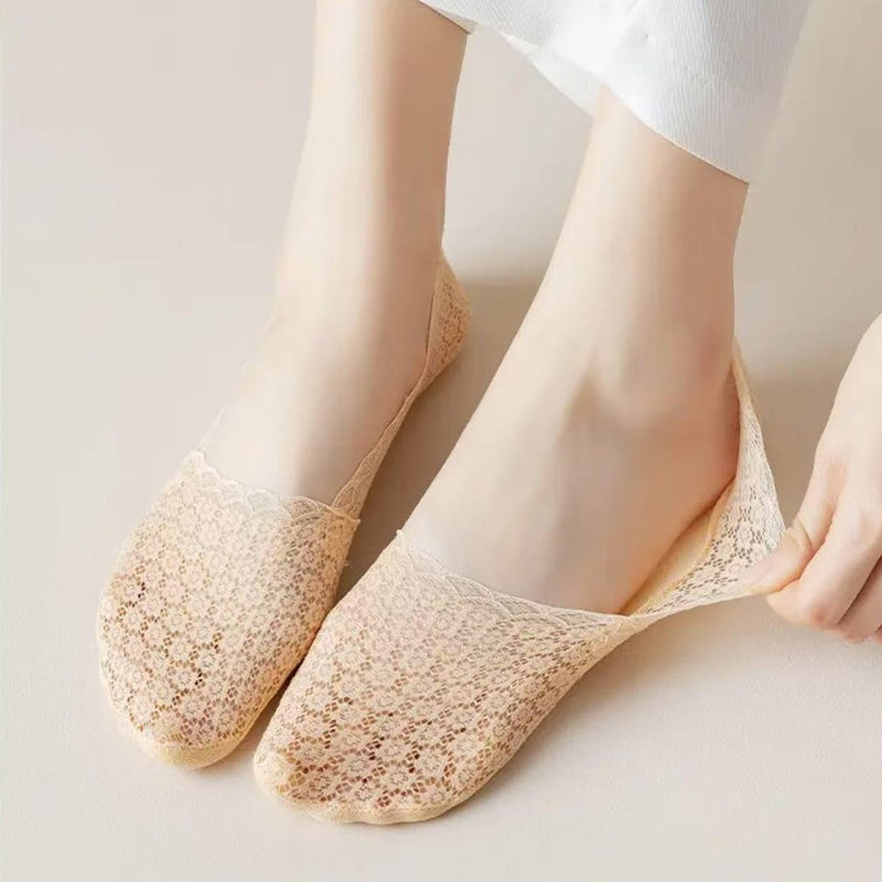 Atmungsaktive Blumenstrümpfe