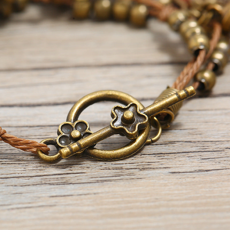 Vintage Ethnik Armband Cerise