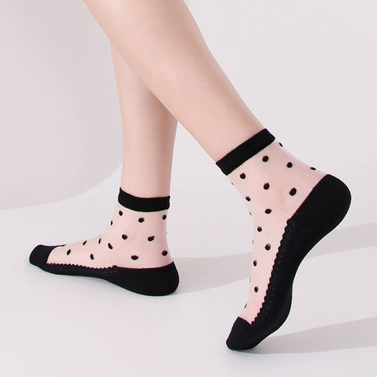 Atmungsaktive Punktestrümpfe