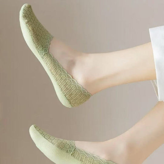 Atmungsaktive Blumenstrümpfe