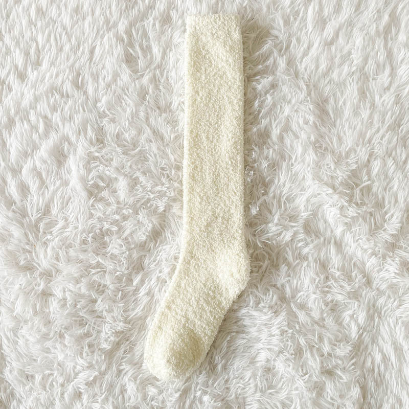 Warme Plüschsocken