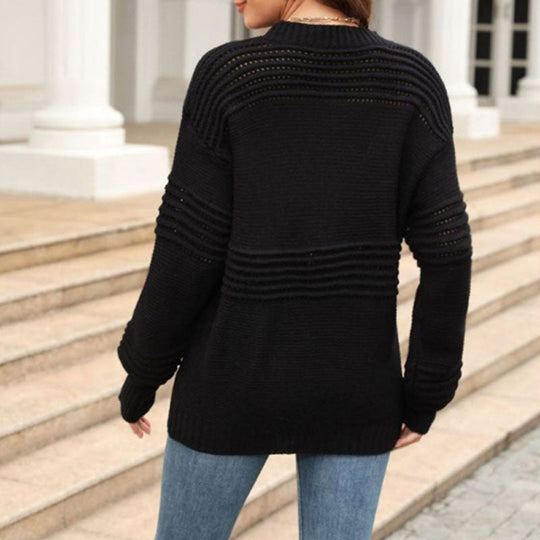 Locker gestricktes, offenes Strickpulli